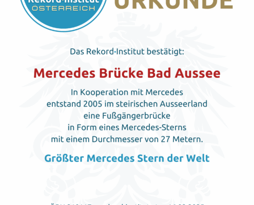 ÖRN 210117 - Größter Mercedes Stern der Welt © Rekord·Institut ÖSTERREICH
