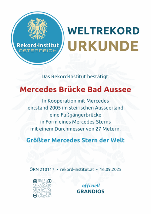 ÖRN 210117 - Größter Mercedes Stern der Welt © Rekord·Institut ÖSTERREICH