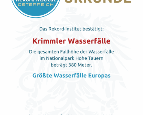 ÖRN 210321 - Größte Wasserfälle Europas © Rekord·Institut ÖSTERREICH