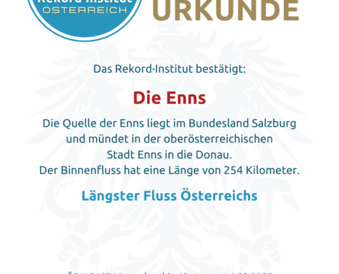ÖRN 210716 - Längster Fluss in Österreich © Rekord·Institut ÖSTERREICH