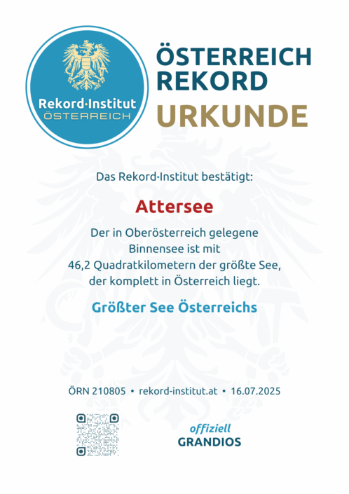 ÖRN 210805 - Größter See in Österreich © Rekord·Institut ÖSTERREICH