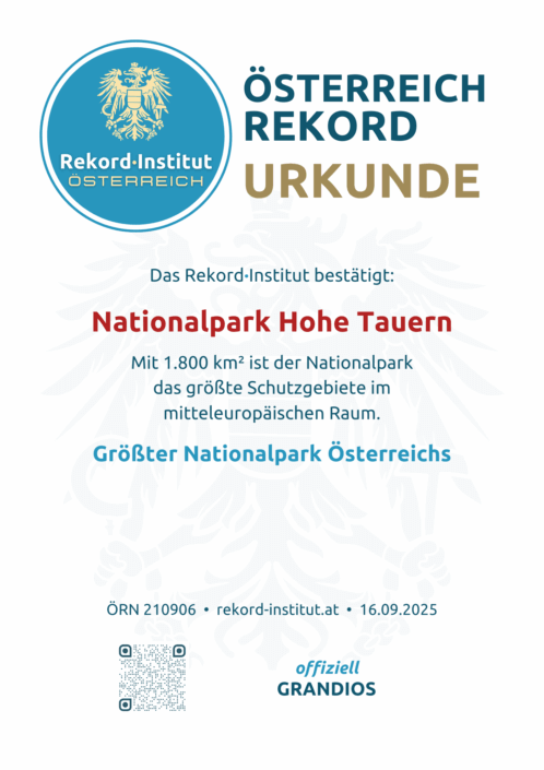 ÖRN 210906 - Größter Nationalpark Österreichs © Rekord·Institut ÖSTERREICH