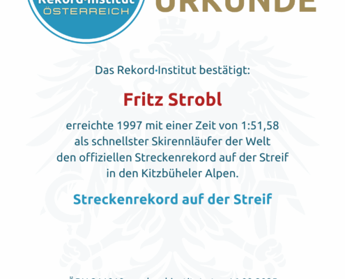 ÖRN 211019 - Streckenrekord auf der Streif © Rekord·Institut ÖSTERREICH
