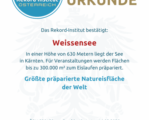 ÖRN 220120 - Größte präparierte Natureisfläche der Welt © Rekord·Institut ÖSTERREICH