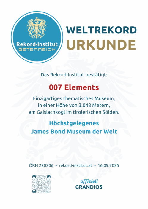 ÖRN 220206 - Höchstgelegenes James Bond Museum der Welt © Rekord·Institut ÖSTERREICH