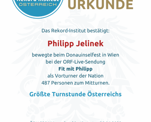 ÖRN 220614 - Größte Turnstunde Österreichs © Rekord·Institut ÖSTERREICH