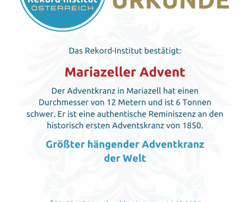 ÖRN 221124 - Größter Adventkranz der Welt © Rekord·Institut ÖSTERREICH