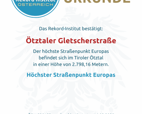 ÖRN 230103 - Höchster Straßenpunkt Europas © Rekord·Institut ÖSTERREICH