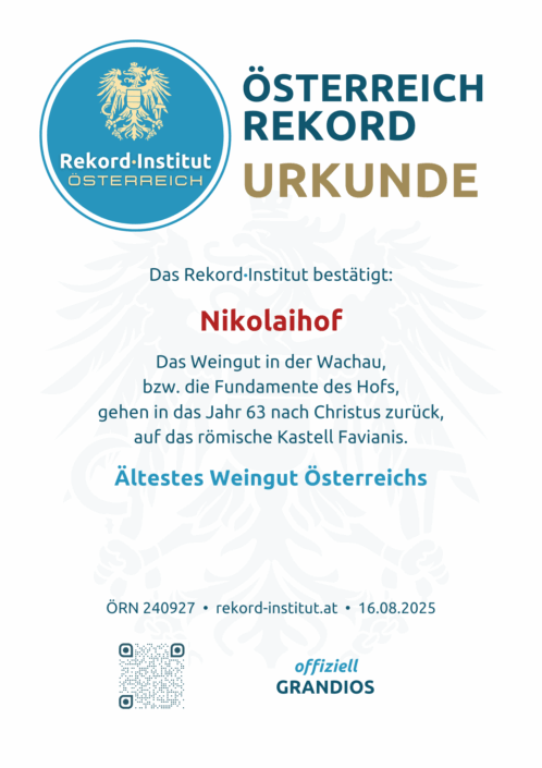 ÖRN 240927 - Ältestes Weingut Österreichs © Rekord·Institut ÖSTERREICH