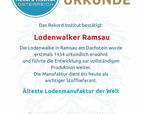 ÖRN 250926 - Älteste Lodenmanufaktur der Welt © Rekord·Institut ÖSTERREICH