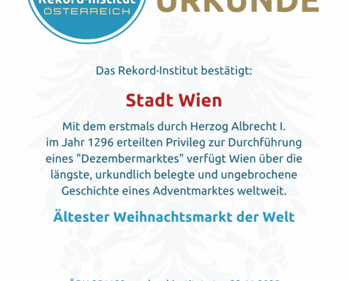 ÖRN 251109 - Ältester Weihnachtsmarkt der Welt © Rekord·Institut ÖSTERREICH