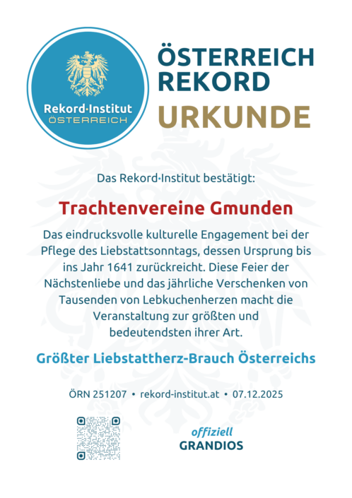 ÖRN 251207 - Größter Liebstattherz-Brauch Österreichs © Rekord·Institut ÖSTERREICH