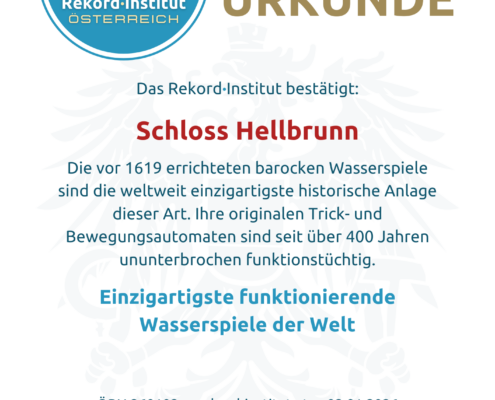 ÖRN 260102 - Einzigartigste funktionierende Wasserspiele der Welt © Rekord·Institut ÖSTERREICH