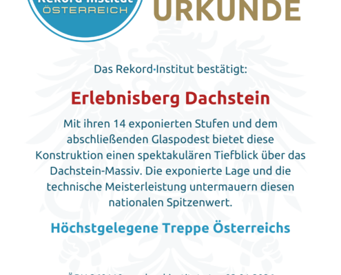 ÖRN 260110 - Höchstgelegene Treppe Österreichs © Rekord·Institut ÖSTERREICH