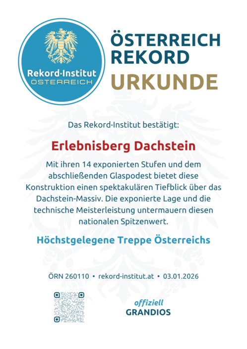 ÖRN 260110 - Höchstgelegene Treppe Österreichs © Rekord·Institut ÖSTERREICH