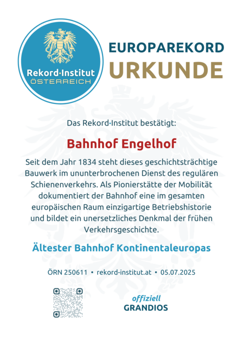 ÖRN 250611 - Ältester Bahnhof Kontinentaleuropas © Rekord·Institut ÖSTERREICH