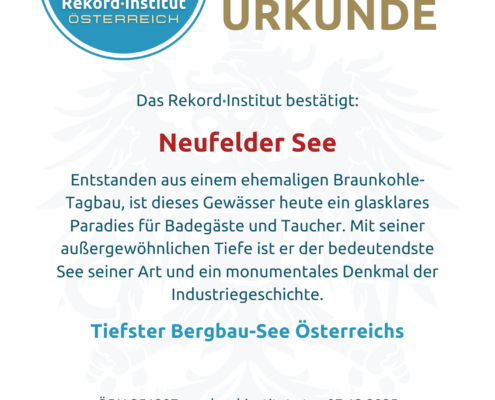 ÖRN 251124 - Tiefster Bergbau-See Österreichs © Rekord·Institut ÖSTERREICH