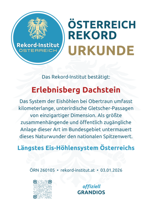 ÖRN 260105 - Längstes Eis-Höhlensystem Österreichs © Rekord·Institut ÖSTERREICH