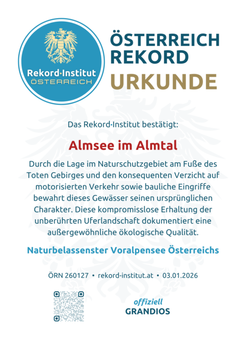 ÖRN 260127 - Naturbelassenster Voralpensee Österreichs © Rekord·Institut ÖSTERREICH