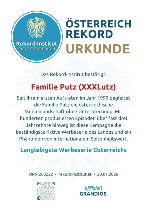 ÖRN 260222 - Langlebigste Werbeserie Österreichs © Rekord·Institut ÖSTERREICH