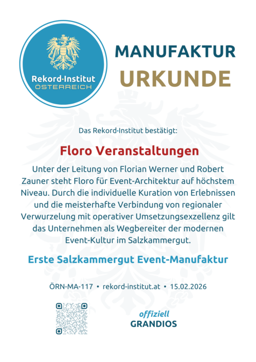 ÖRN-MA-117 - Erste Salzkammergut Event-Manufaktur © Rekord·Institut ÖSTERREICH