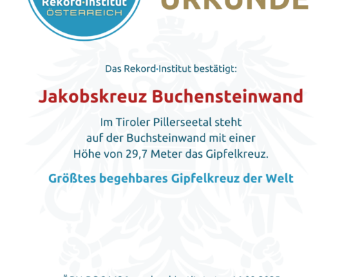 ÖRN-RC-21426 - Größtes begehbares Gipfelkreuz der Welt © Rekord·Institut ÖSTERREICH