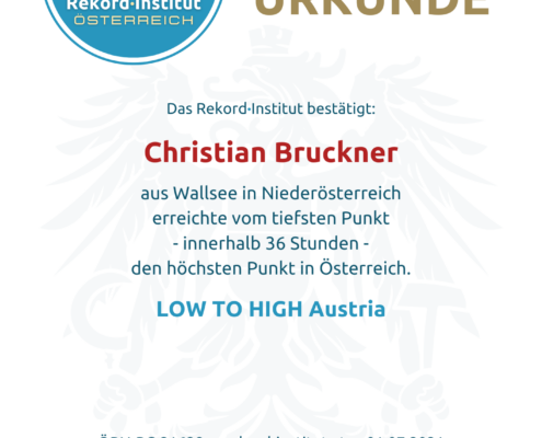 ÖRN-RC-21628 - LOW TO HIGH - Weltrekord © Rekord·Institut ÖSTERREICH