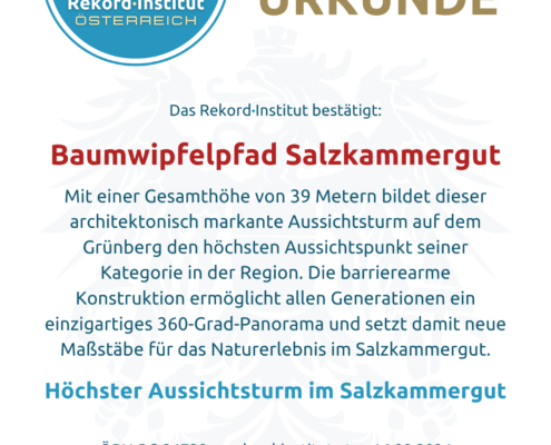 ÖRN-RC- 24728 - Höchster Aussichtsturm im Salzkammergut © Rekord·Institut ÖSTERREICH