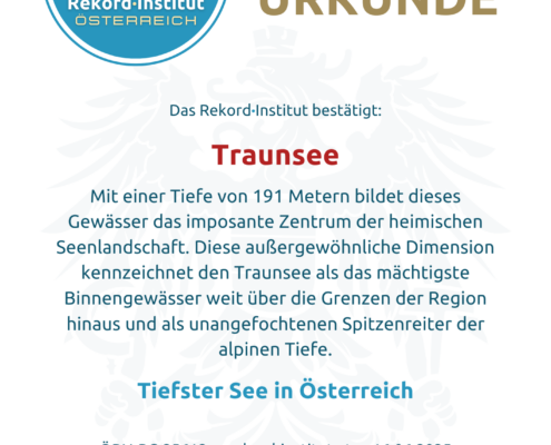 ÖRN-RC-25612 - Tiefster See in Österreich © Rekord·Institut ÖSTERREICH