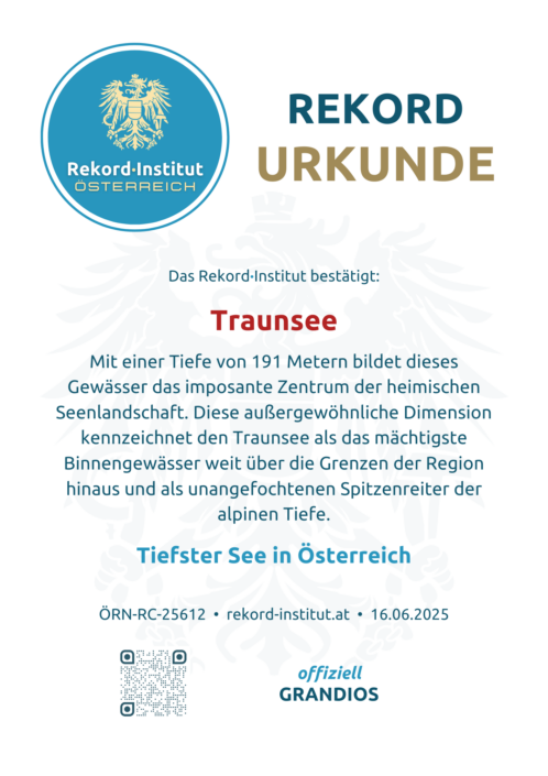 ÖRN-RC-25612 - Tiefster See in Österreich © Rekord·Institut ÖSTERREICH