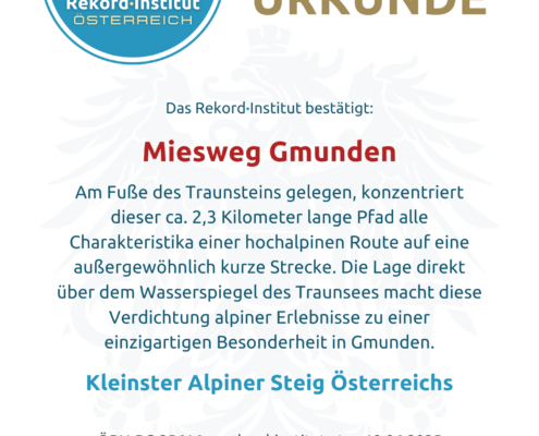 ÖRN-RC-25616 - Kleinster Alpiner Steig Österreichs © Rekord·Institut ÖSTERREICH