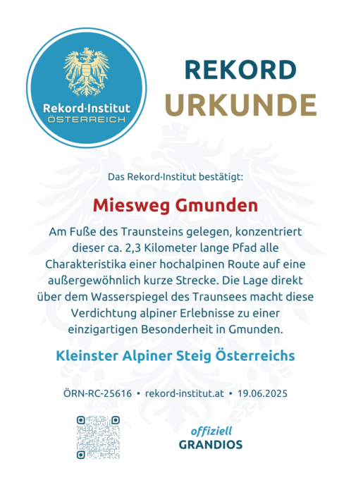 ÖRN-RC-25616 - Kleinster Alpiner Steig Österreichs © Rekord·Institut ÖSTERREICH