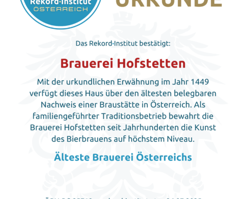 ÖRN-RC-25718 - Älteste Brauerei Österreichs © Rekord·Institut ÖSTERREICH