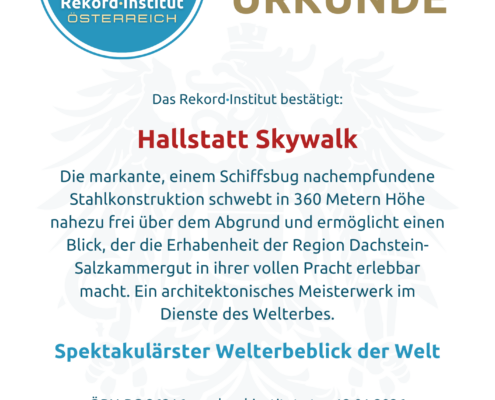 ÖRN-RC-26216 - Spektakulärster Welterbeblick der Welt © Rekord·Institut ÖSTERREICH